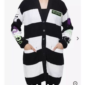 Hot topic beetlejuice cardigan